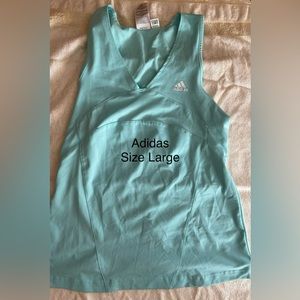 Teal Blue Adidas Golf Tank